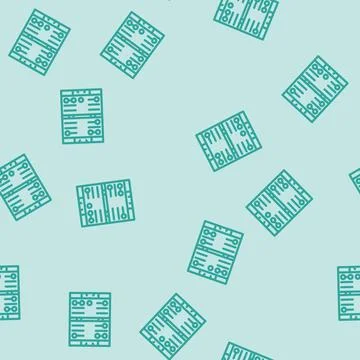 Backgammon game board table line vector seamless pattern Stock Illustration