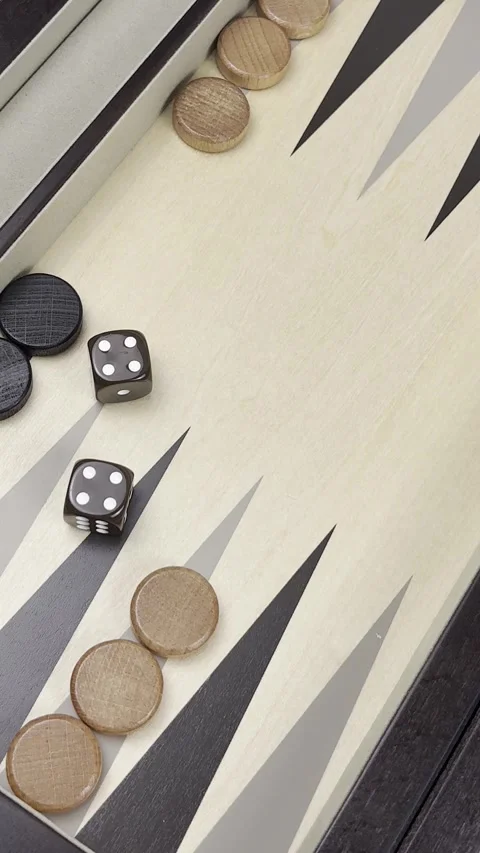 Backgammon game close-up Stock-Footage 310209874