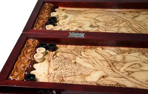 Backgammon game Stock Photos