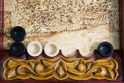 Backgammon game Stock Photos