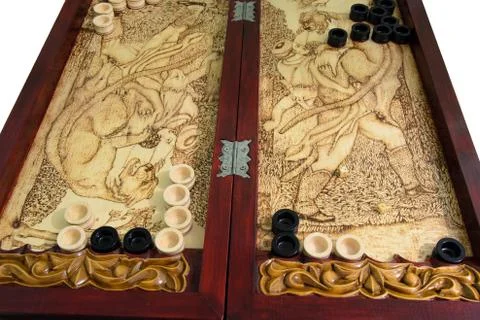 Backgammon game 写真素材