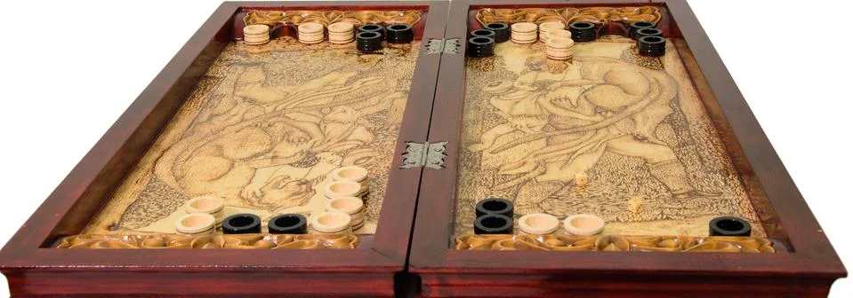 Backgammon game Stock Photos