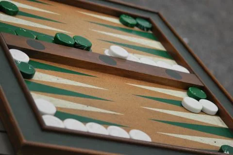 Backgammon in the Park Stock Photos