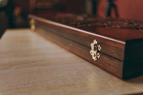 Backgammon with quality wood for the game Stock Photos