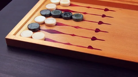 Backgammon of Semi precious stones Stock Footage 108778743