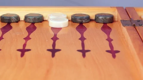 Backgammon of Semi precious stones Stock Footage 108778751