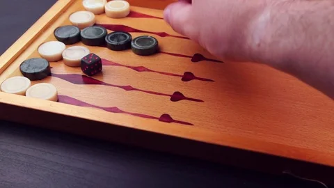 Backgammon of Semi precious stones Stock Footage 108778765