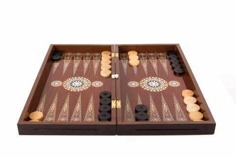 Backgammon set Stock Photos