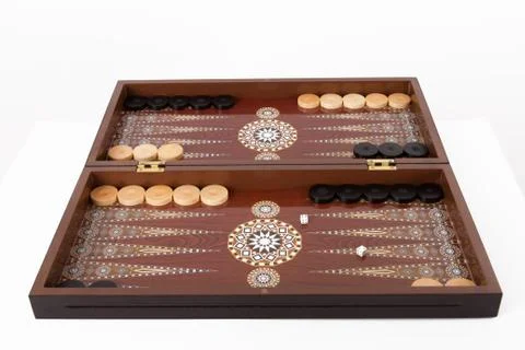 Backgammon set Stock Photos