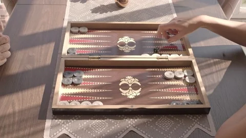 Backgammon, Turkish Game Stock Footage 142903685