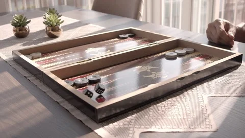 Backgammon, Turkish Game Stock Footage 142904327