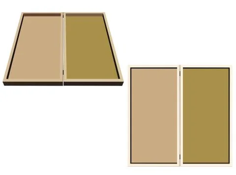 Backgammon on white background Illustrazione stock