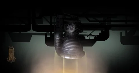 Backgorund Animated Rocket Launch Stock Footage 108917761