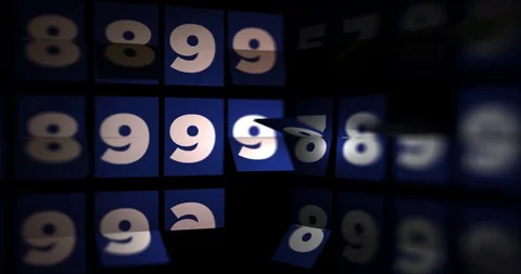 Backgorund Numbers Changing Stock Footage 108932780