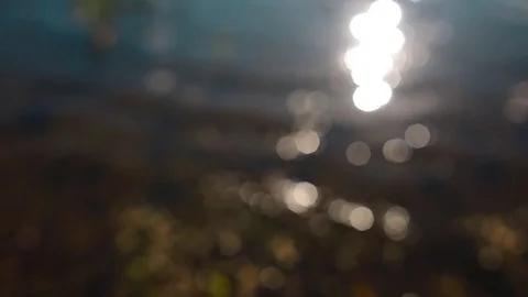 Backgraound of sparkles on the water Stock Footage 74076114