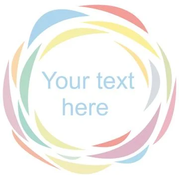 Backgraund with color circle on a white back Stock Illustration