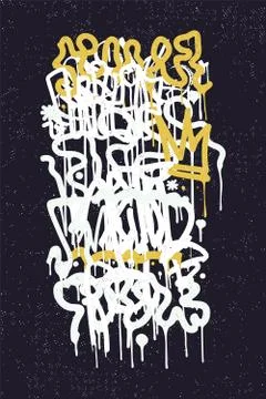 Backgraund Graffiti Tag Stockillustratie