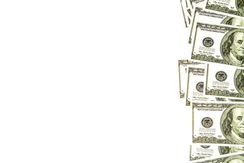 Background of 100 dollars right Stock Photos