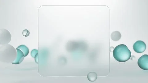 Background 3d abstraction from a group of layers of glass and plastic. Stockillustratie