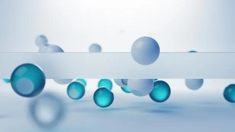 Background 3d abstraction from a group of layers of glass and plastic. Stock-Illustration