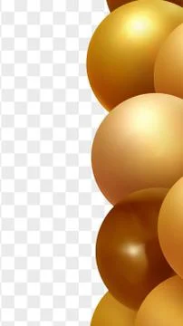 Background with 3d balls. Round Sphere of geometric objects, pearl made of me Stock Illustration