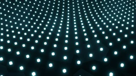 Background 3D with blue cubes waves, abstract technology design, fantastic se Stock Illustration
