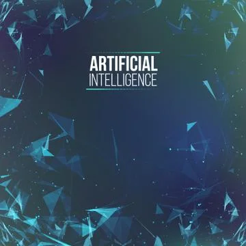 Background 3d grid. Ai tech wire network futuristic wireframe. Artificial イラスト素材