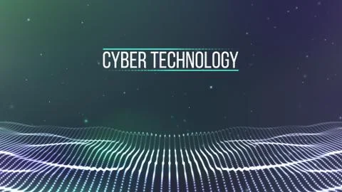 Background 3d grid.Cyber technology Ai tech wire network futuristic wireframe Stock Illustration