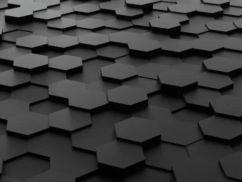 Background of 3d hexagon blocks Stock Illustration