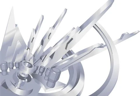 Background 3D Hi Tech Technology Concept Stockillustratie