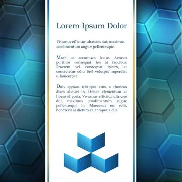 Background  with 3d illusion. Stock Illustration