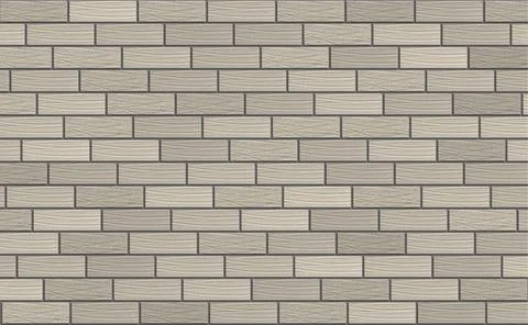 Background 3D image of a brick wall of yellow color with texture. Stock Illustration