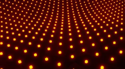 Background 3D with orange cubes waves, abstract technology design, fantastic  Stock Illustration