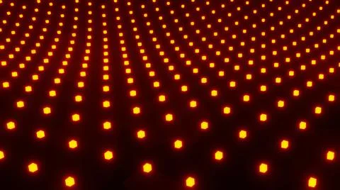 Background 3D with orange cubes waves, abstract technology design, fantastic  Stock Illustration