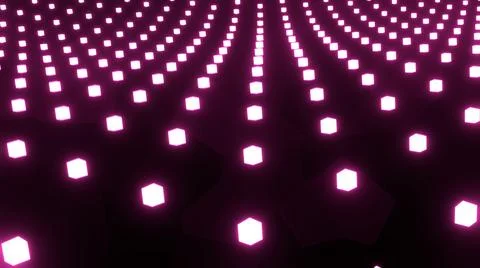 Background 3D with purple cubes waves, abstract technology design, fantastic  Stock Illustration