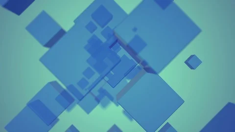Background 3d rendering  cubes geometric polygonal. Video stock 107022360