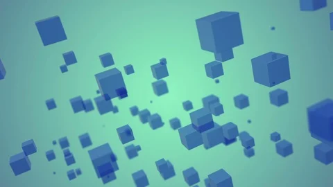 Background 3d rendering  cubes geometric polygonal. Stock Footage 107022438