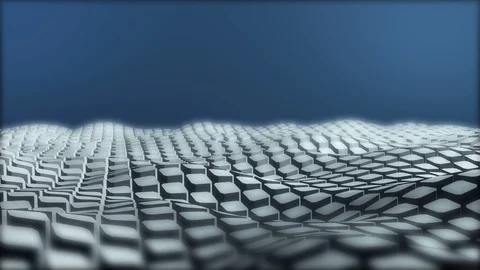 Background 3d rendering  cubes geometric polygonal moving on left. Stock Footage 108286458