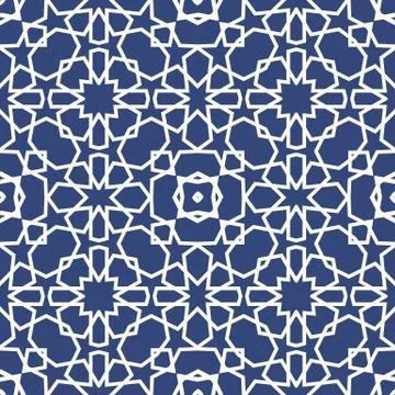 Background with 3d seamless pattern in Islamic style Illustrazione stock