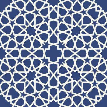 Background with 3d seamless pattern in Islamic style 스톡 일러스트