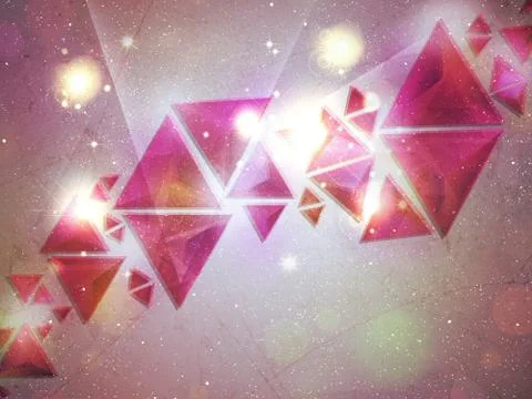 Background of 3d Triangles Stock Illustration