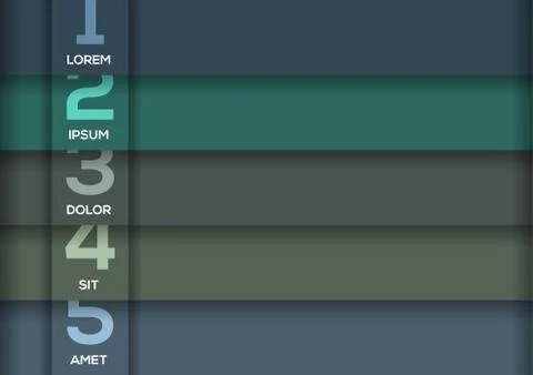 Background with 5 dark horizontal stripes Stock Illustration