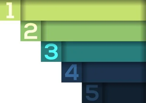 Background with 5 light to dark horizontal stripes Stock Illustration