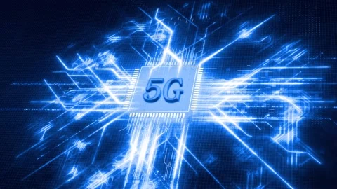 Background of 5g artificial intelligence big data chip CPU motherboard circu 스톡 동영상 145266909