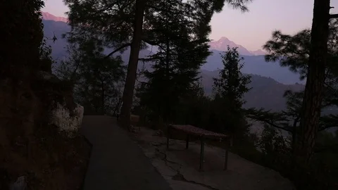 Background about buddhism, prayer mills in buddhist monastery Stock Footage 75259727