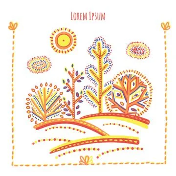 Background absract card with frame Stock Illustration