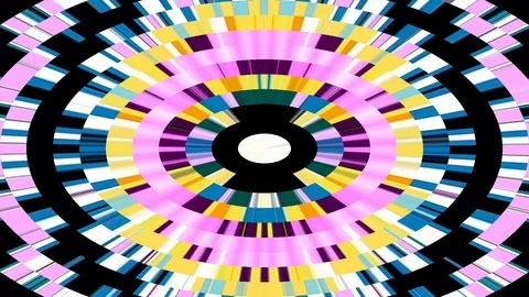 Background abstract animation seamless looping kaleidoscope motion colorful Stock Footage 126087989