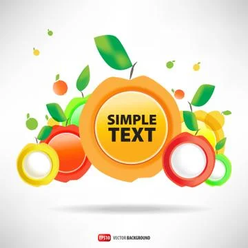 Background of the abstract apples Stock Illustration