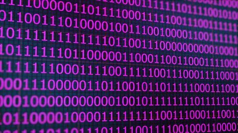 Background of abstract binary software programming code. Code fragments tha.. Stock Photos