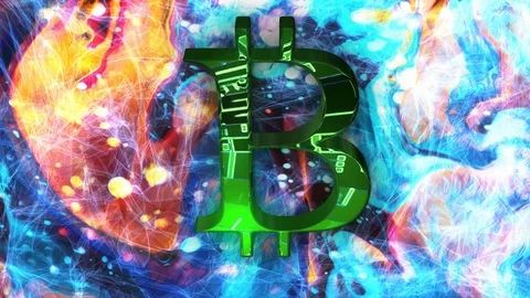 Background. Abstract bitcoin background. Stock Footage 92563741
